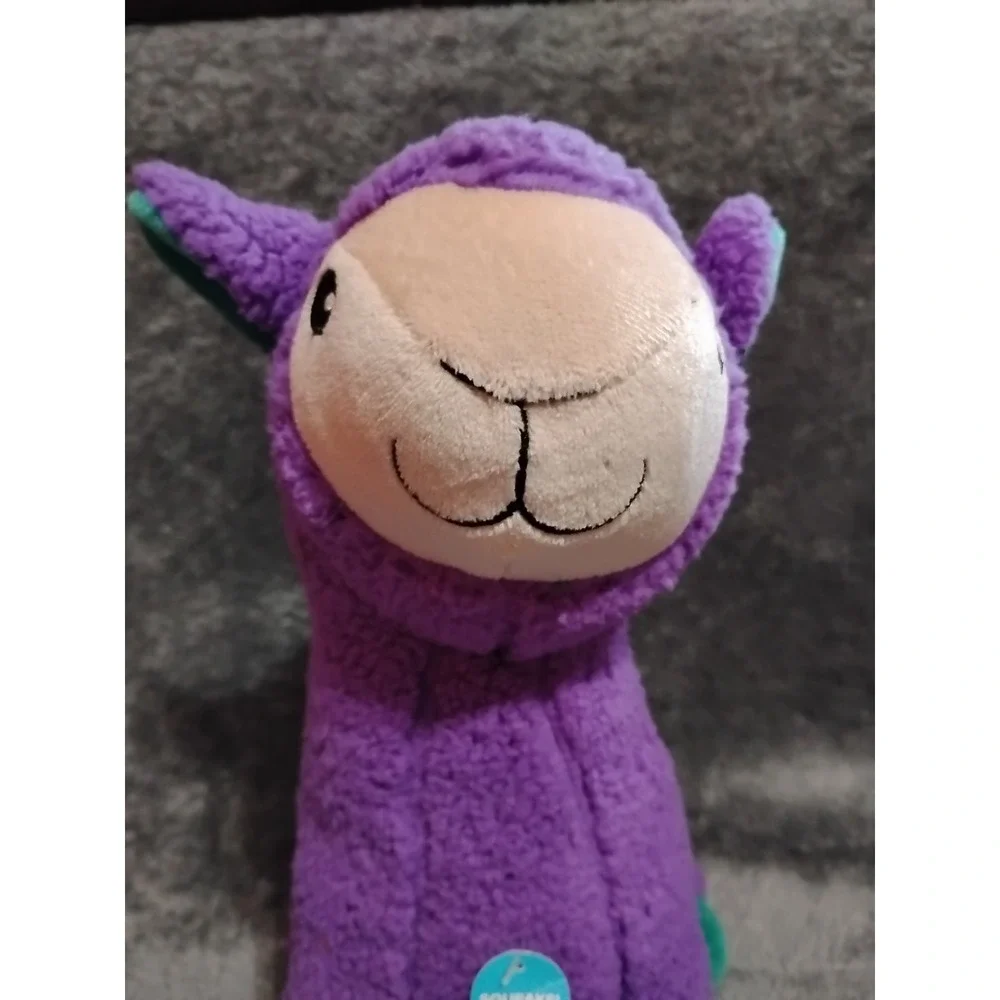 Pet‎ Smart Legend Squeaky Purple Llama Plushed Stuffed Animal 15